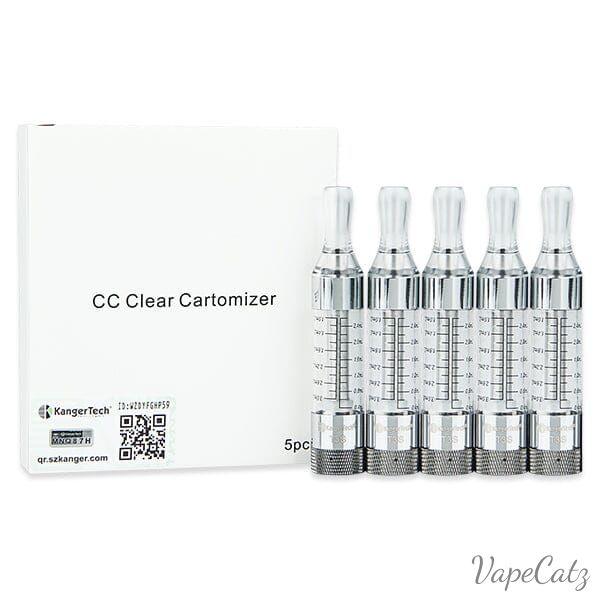 KangerTech T3S Clear Cartomizer Tank - 5 pack Coil Kanger 