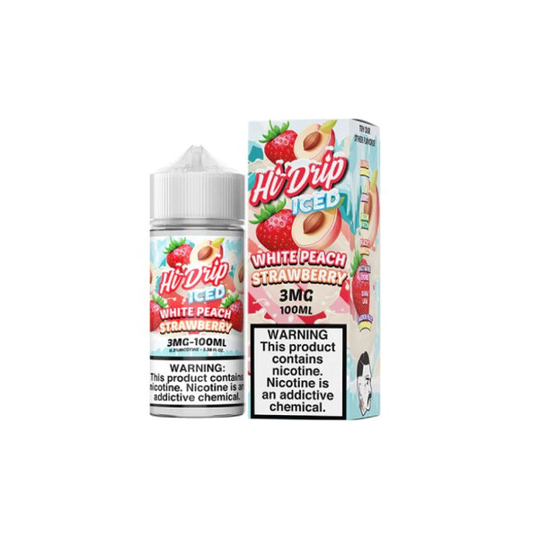 White Peach Strawberry Iced E-liquid HiDrip 